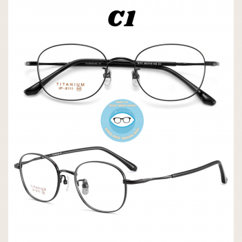 Gọng kính kim loại mã 6111